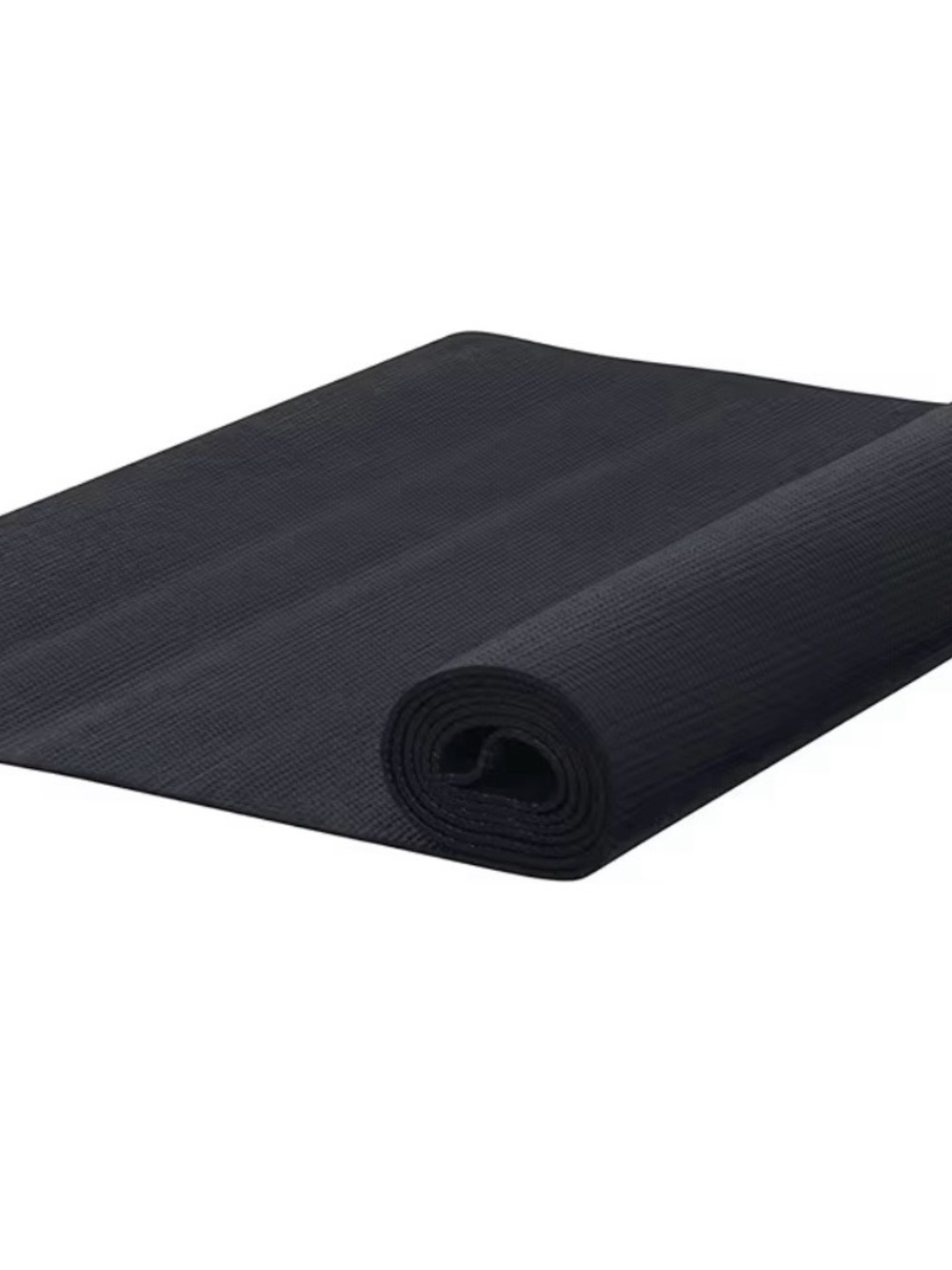 2 Black Rolled Yoga Mats